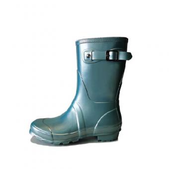 Fashion metallic rubber rain boot