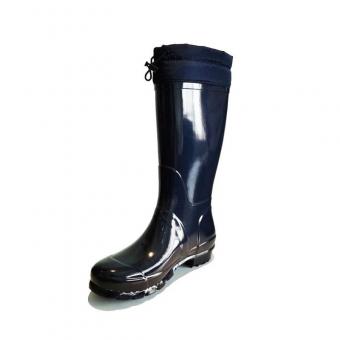 Gloss rubber rain boot