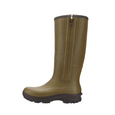 waterproof zipper rubber hunting tall boots